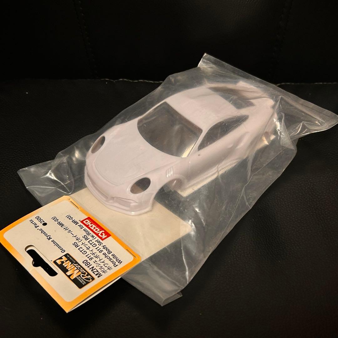 京商 ミニッツ ホワイトボディ ポルシェ 911 GT3 RS ホイール付き