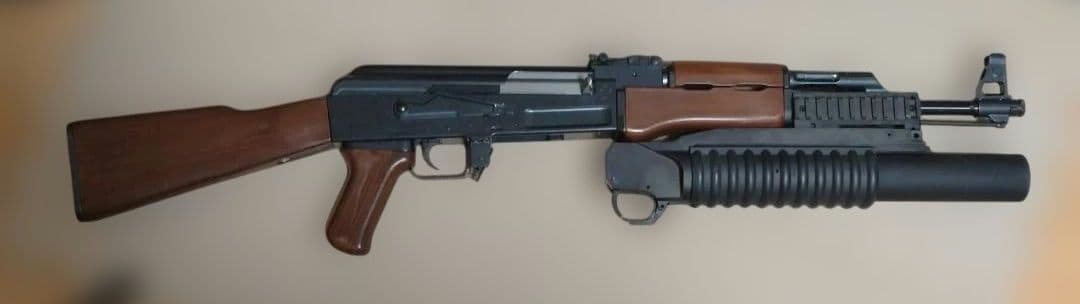 東京マルイST電動ガンAK47＋CAW製M203RS訳あり