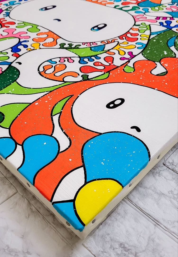 ★鈴木哲也★S25(803×803mm)アクリル原画1点物★送料無料#0088