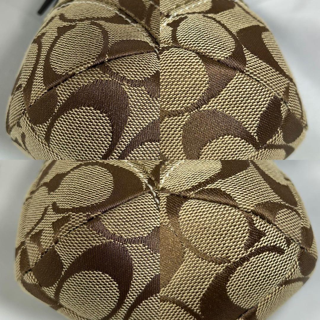 【極美品】コーチ 10296 ソーホー シグネチャー ワンハンドバッグ 肩掛け