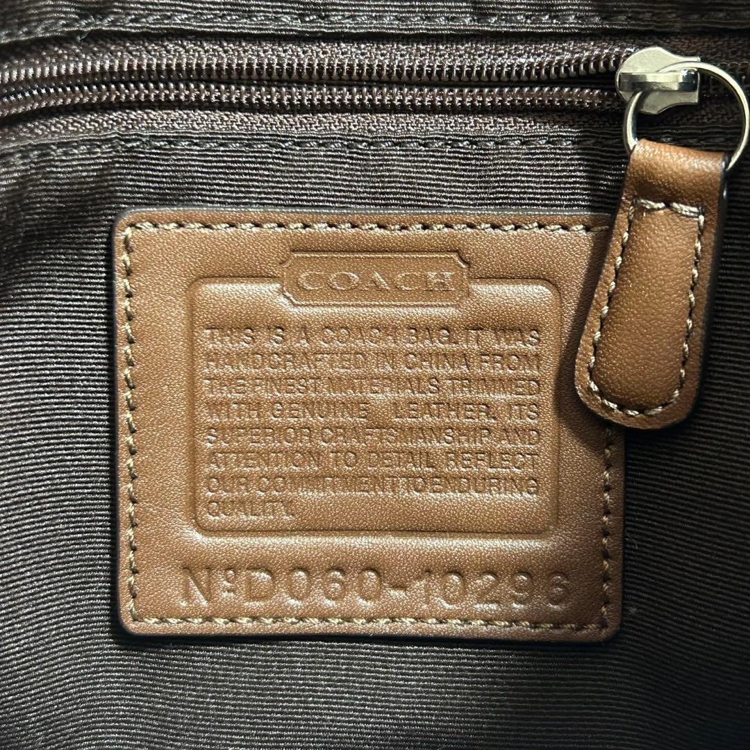 【極美品】コーチ 10296 ソーホー シグネチャー ワンハンドバッグ 肩掛け