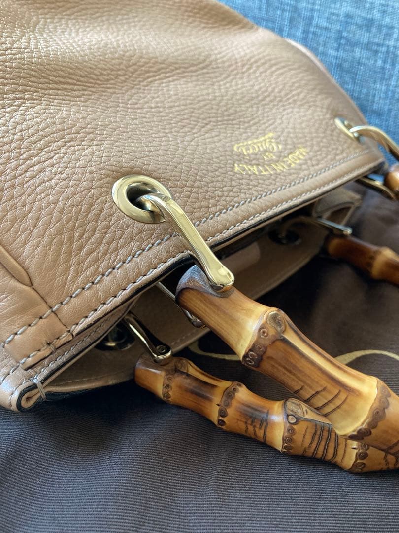 GUCCIグッチ バンブー ハンドバッグ 日本限定 フローラ 2wayベージュ