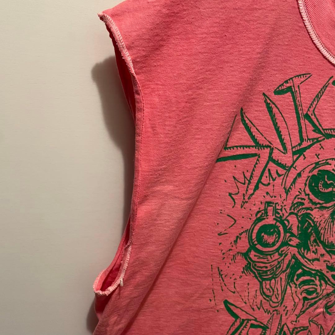 【希少】90s ORFI ノースリーブカットソー　リバーシブル仕様　ヴィンテージ