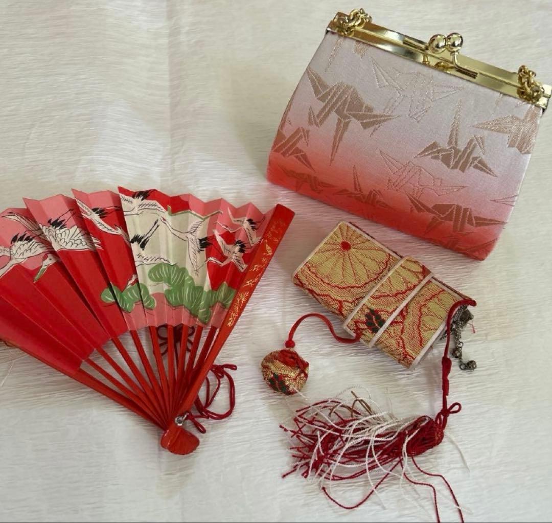 7歳 七五三 正絹 古典柄着物 フルセット