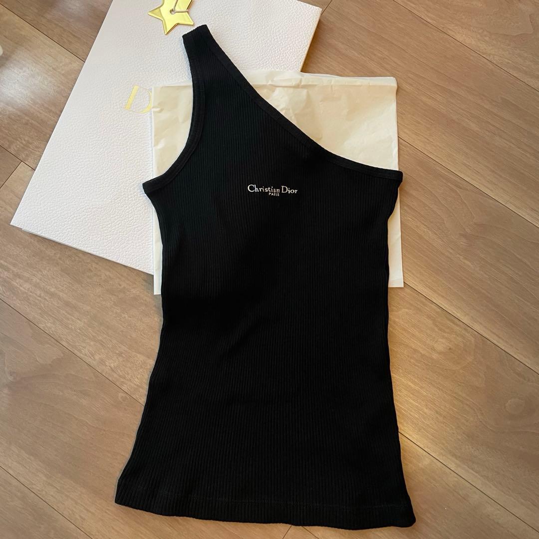 クリスチャンディオール　国内ブティック購入　アシンメトリー　タンクトップ　s