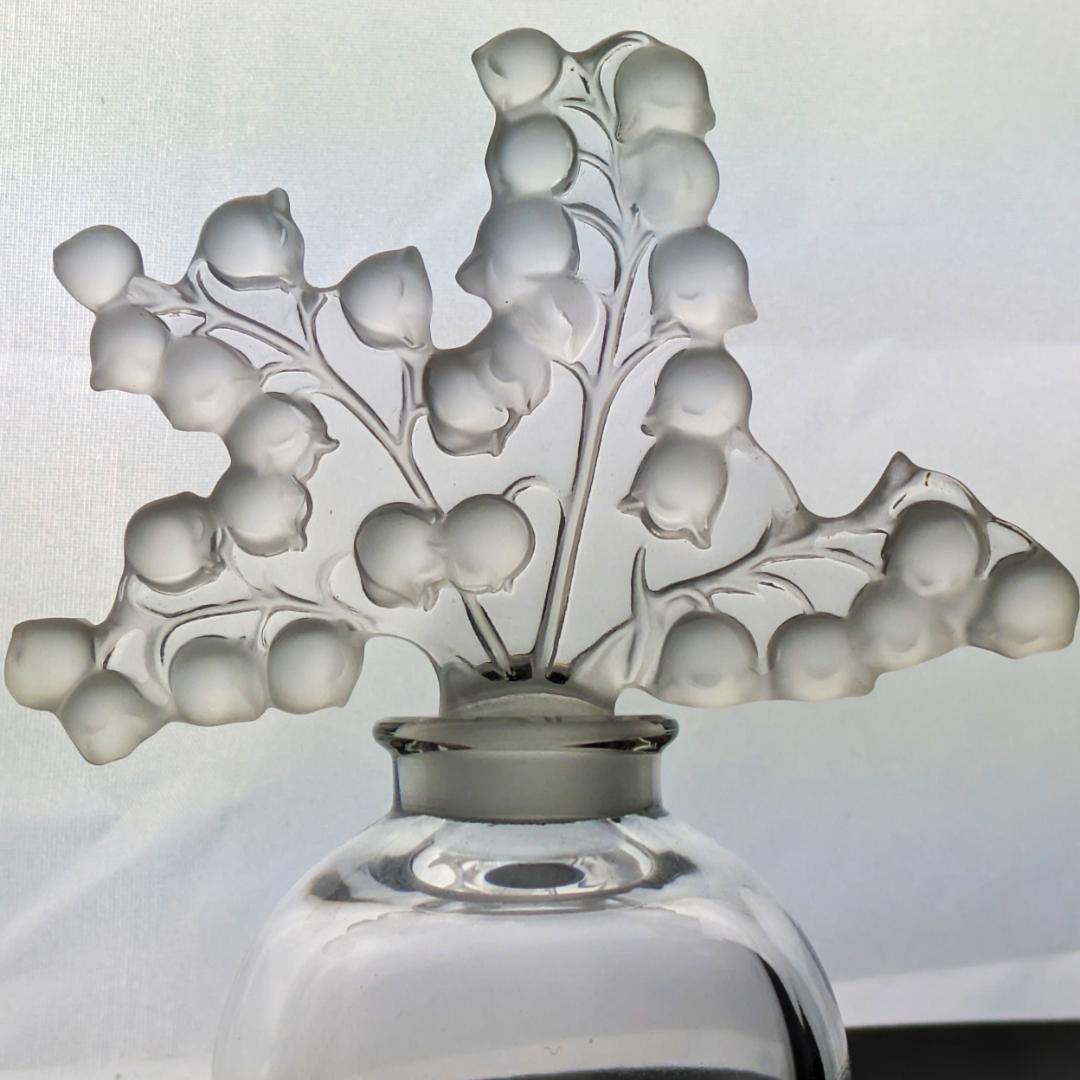 萌えるすずらん★ラリック 香水瓶 クレールフォンテーヌ 12cm 美品