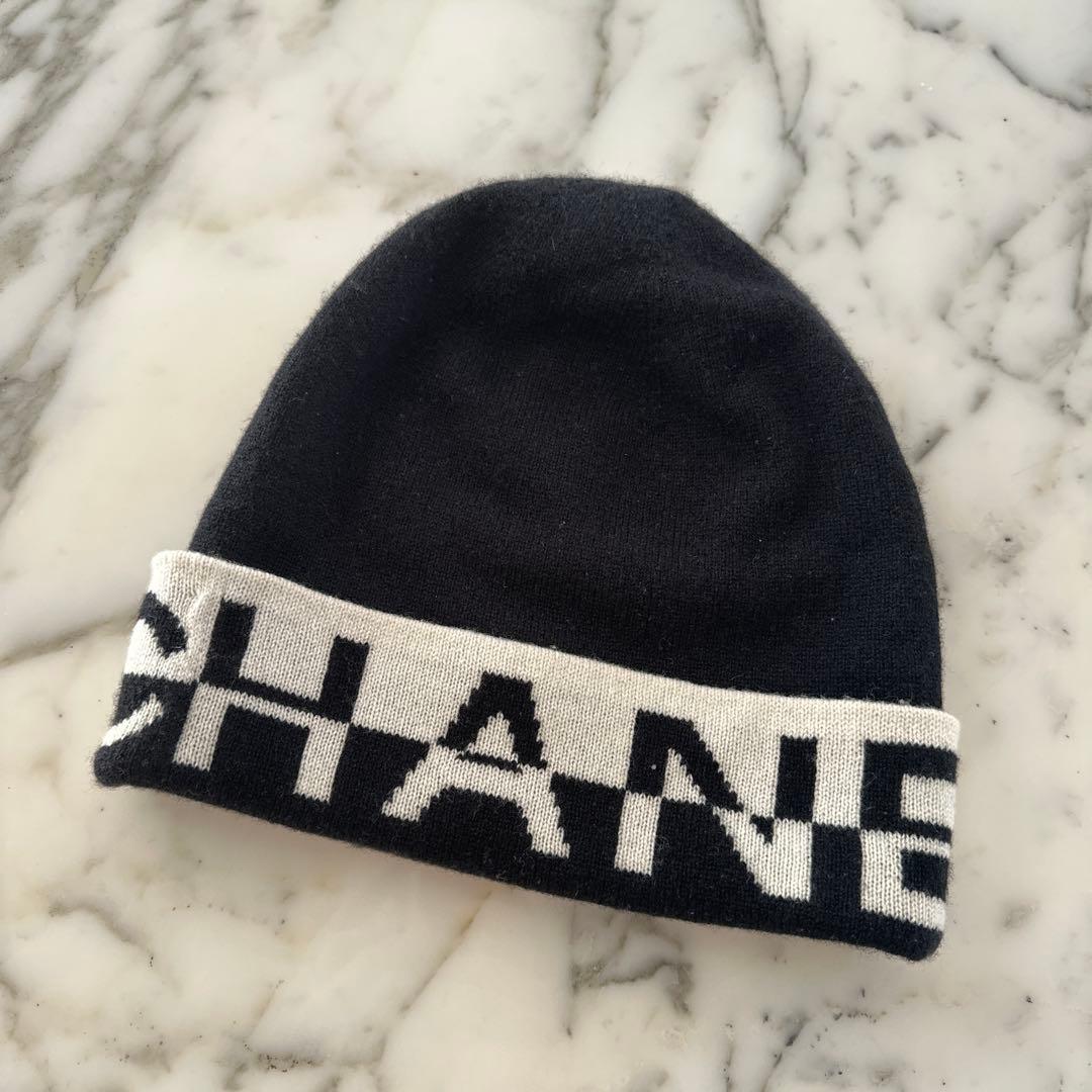 美品♪CHANEL カシミヤ ニット帽