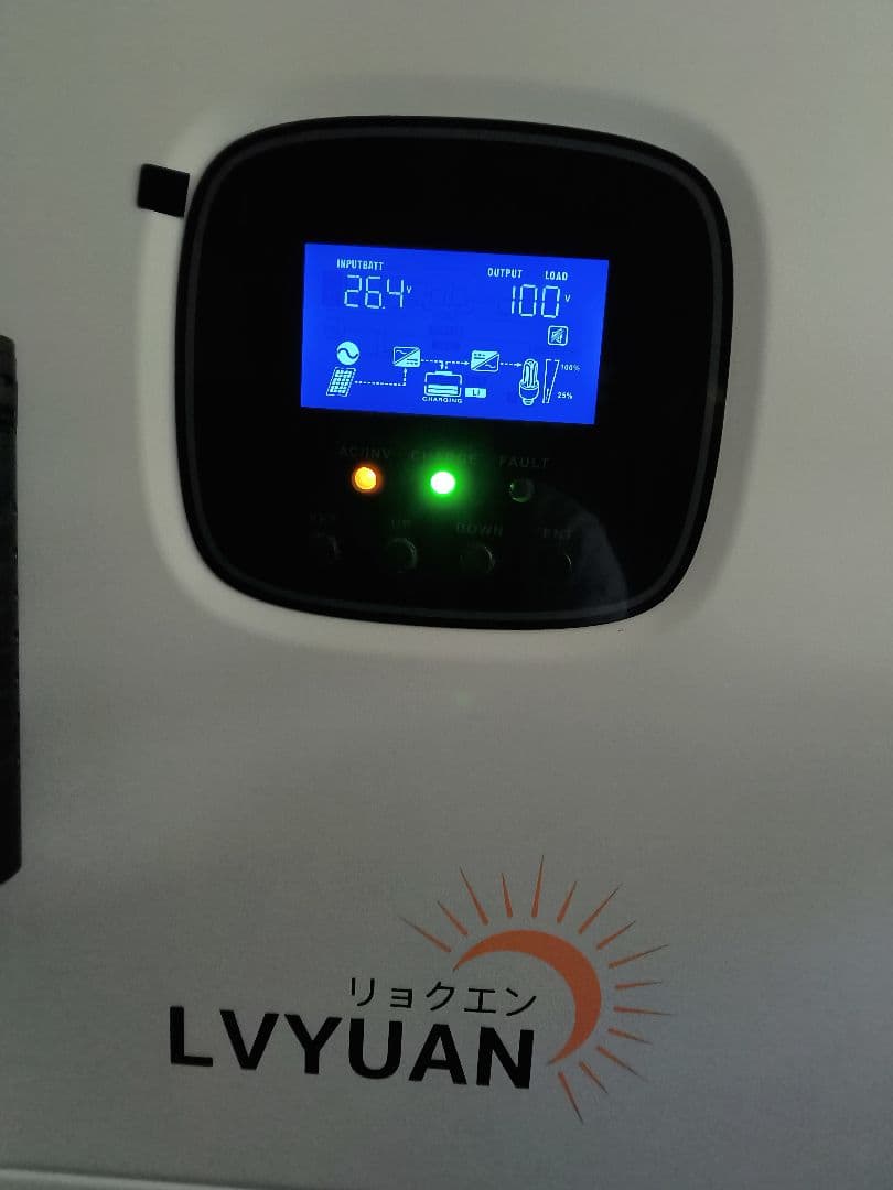 LVYUAN 純正弦波 3000W 24V 単相二線式ハイブリッド インバーター