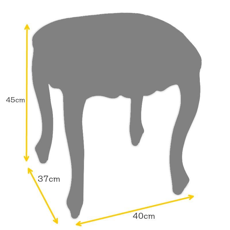 お値下げ！　ロココ調　猫脚スツール　PVCレッド　 新品　宮廷風　華やかな雰囲気