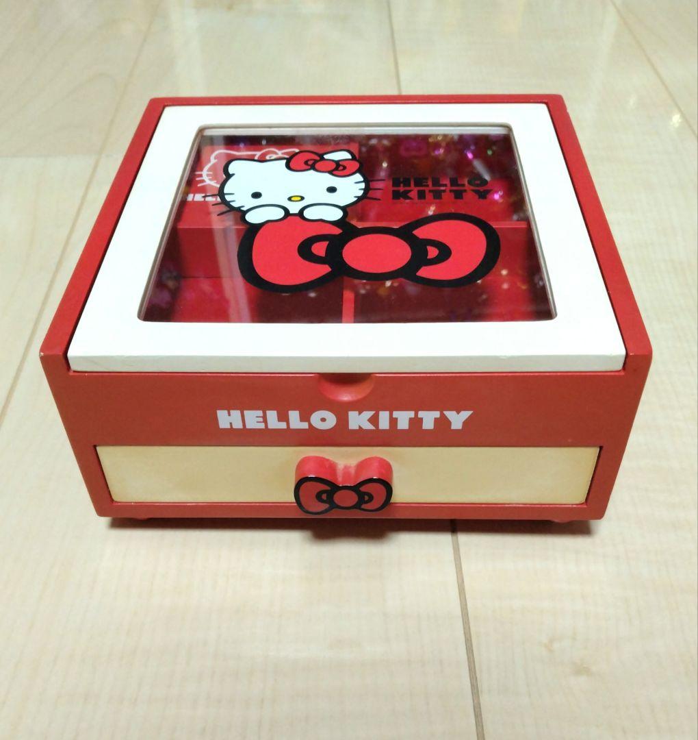 ハローキティ コスメボックス ミニドレッサー オルゴールジュエリーボックス