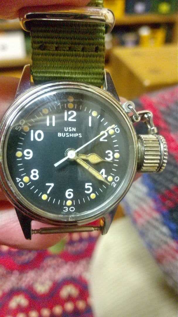 ハミルトン USN BUSHIPS 手巻き ミリタリー腕時計