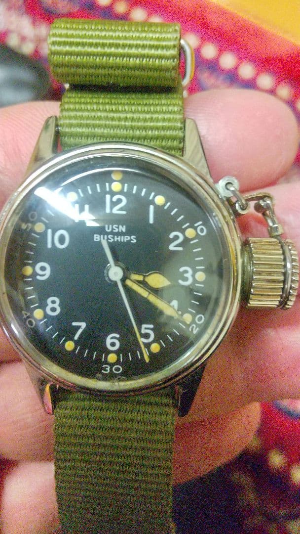 ハミルトン USN BUSHIPS 手巻き ミリタリー腕時計