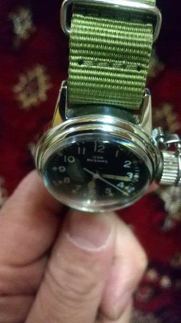 ハミルトン USN BUSHIPS 手巻き ミリタリー腕時計