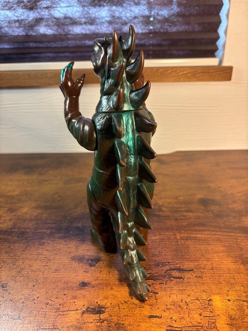 流星人間ゾーン　バルガラス　当時物　ソフビ　オレンジ製　ブルマァク　マルサン