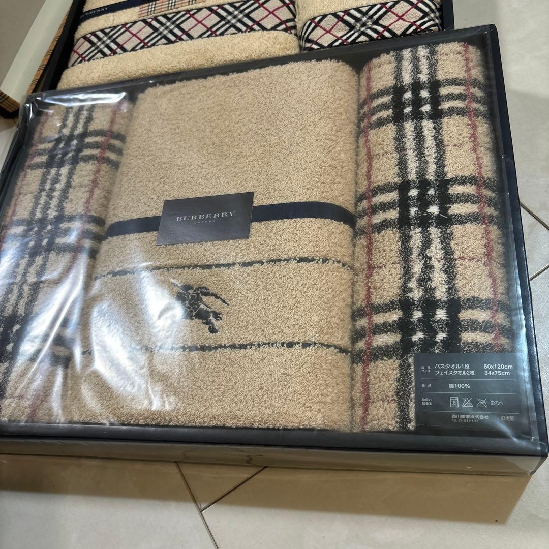 Burberry バーバリー　タオルセット　バスタオル　フェイスタオル