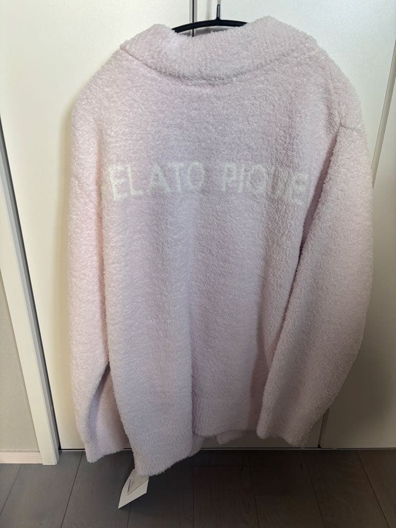 【新品未使用】ジェラピケ韓国限定　　花刺繍カーディガン　ピンク