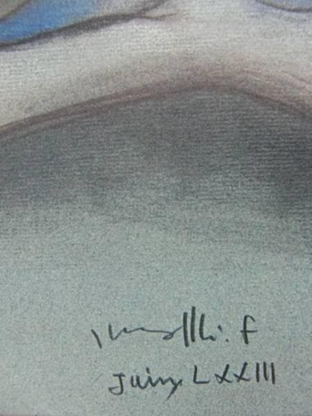 古沢岩美、デッサン 35、希少大判画集画、新品額装付、状態良好