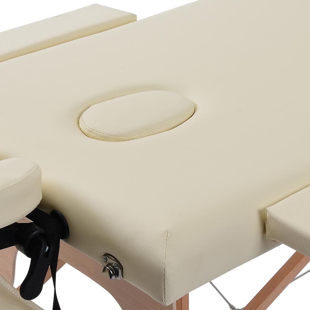 マッサージ ベッド マッサージベッド折りたたみ施術ベッド マッサージ台アイボリー