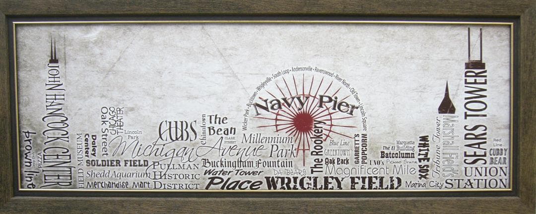 絵画 アートポスター テイムソン作 スカイライン シカゴ