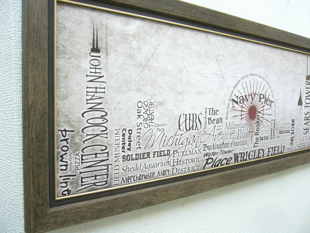 絵画 アートポスター テイムソン作 スカイライン シカゴ