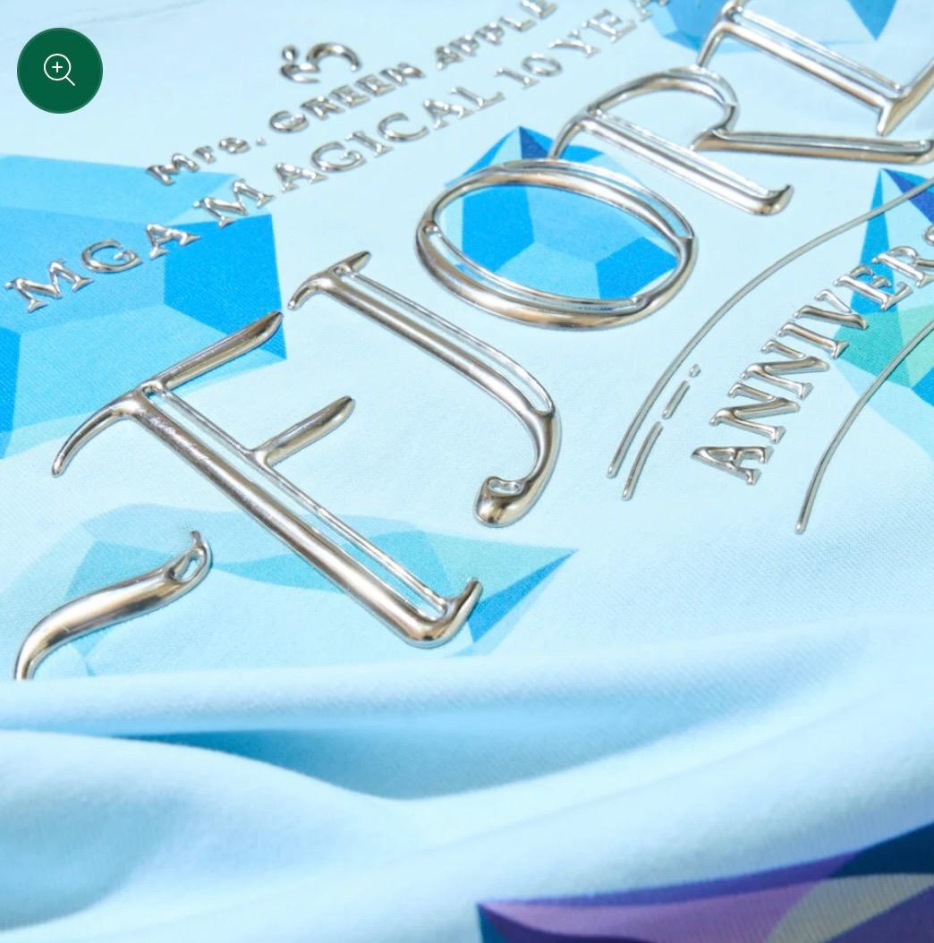 【ラスト】ミセスグリーンアップル　フィヨルド　クリスタルTシャツ/ ライトブルー