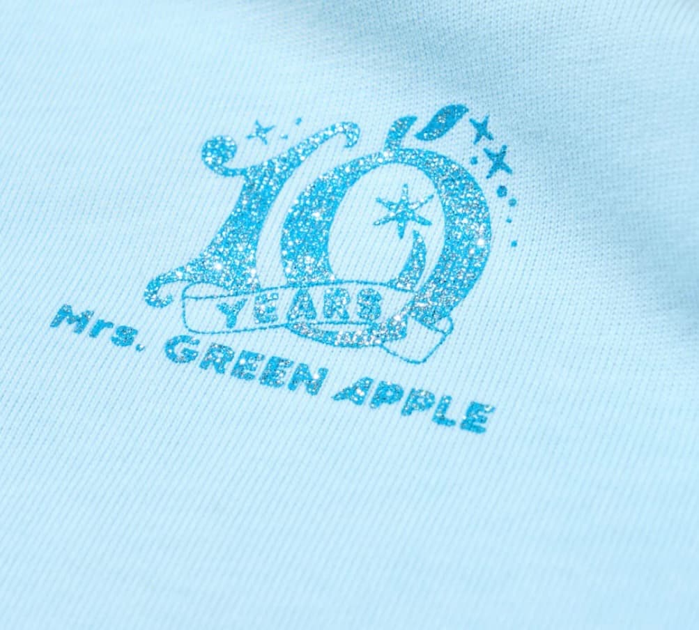 【ラスト】ミセスグリーンアップル　フィヨルド　クリスタルTシャツ/ ライトブルー