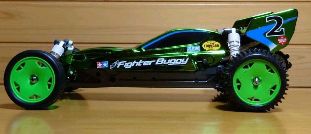 田宮ネオマイティフロッググリーンメタリック＆プロポ＆バッテリー充電器セット完成品