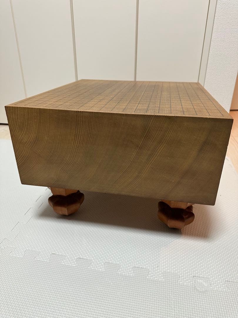 【高級セット】国産 極厚 囲碁 本榧 ヘソ 脚付き 青山基盤店 5寸8分