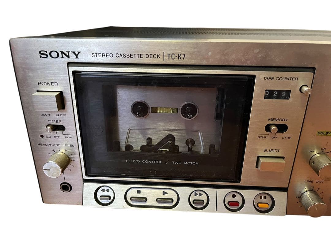 SONY カセットデッキ ステレオ TC-K7 ラジカセ 通電確認済