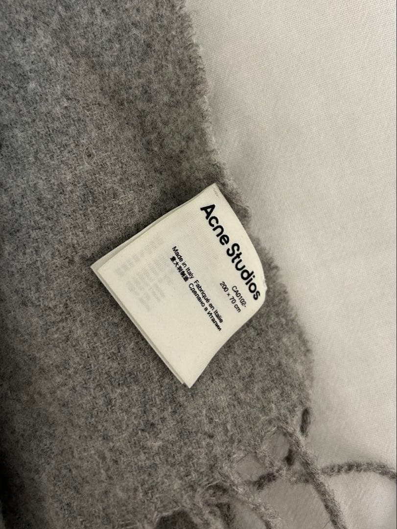 Acne Studios フリンジウールスカーフ