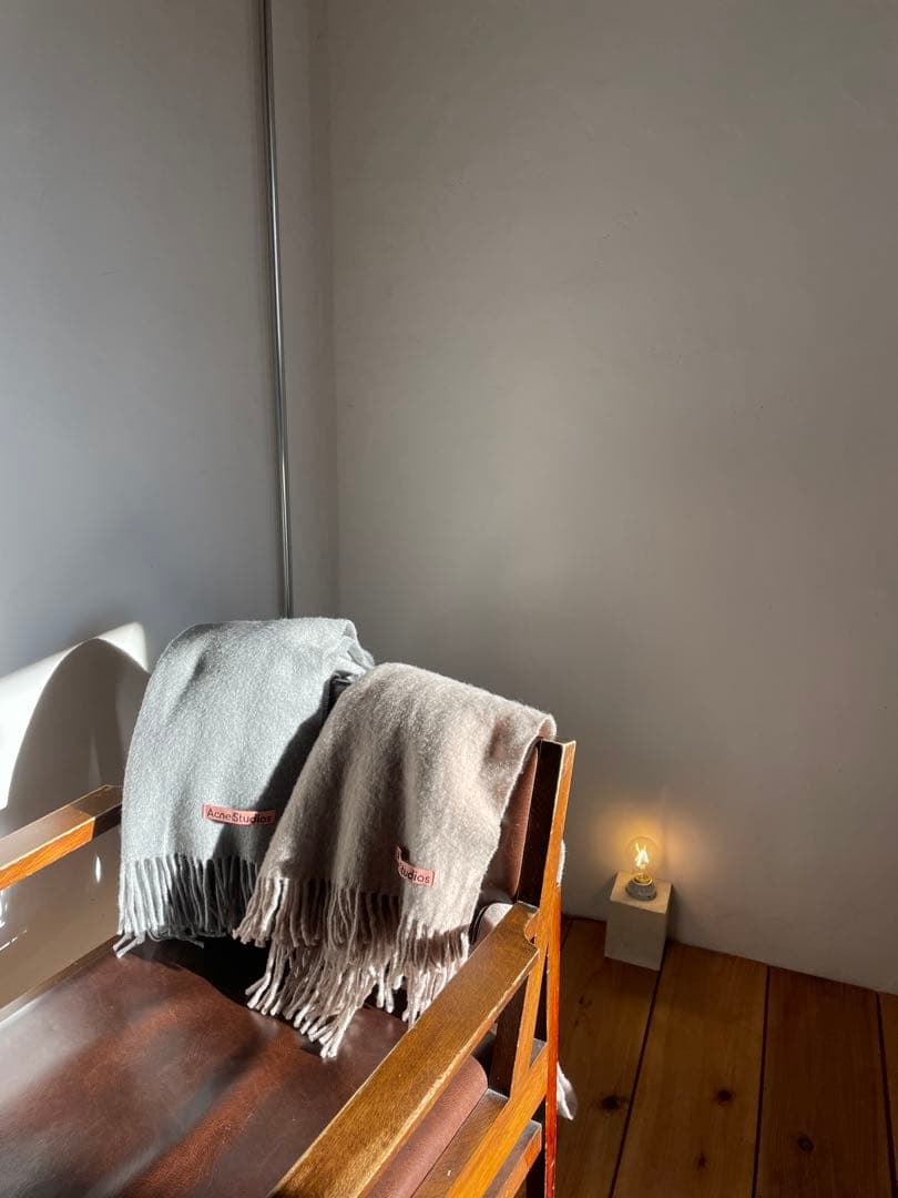Acne Studios フリンジウールスカーフ