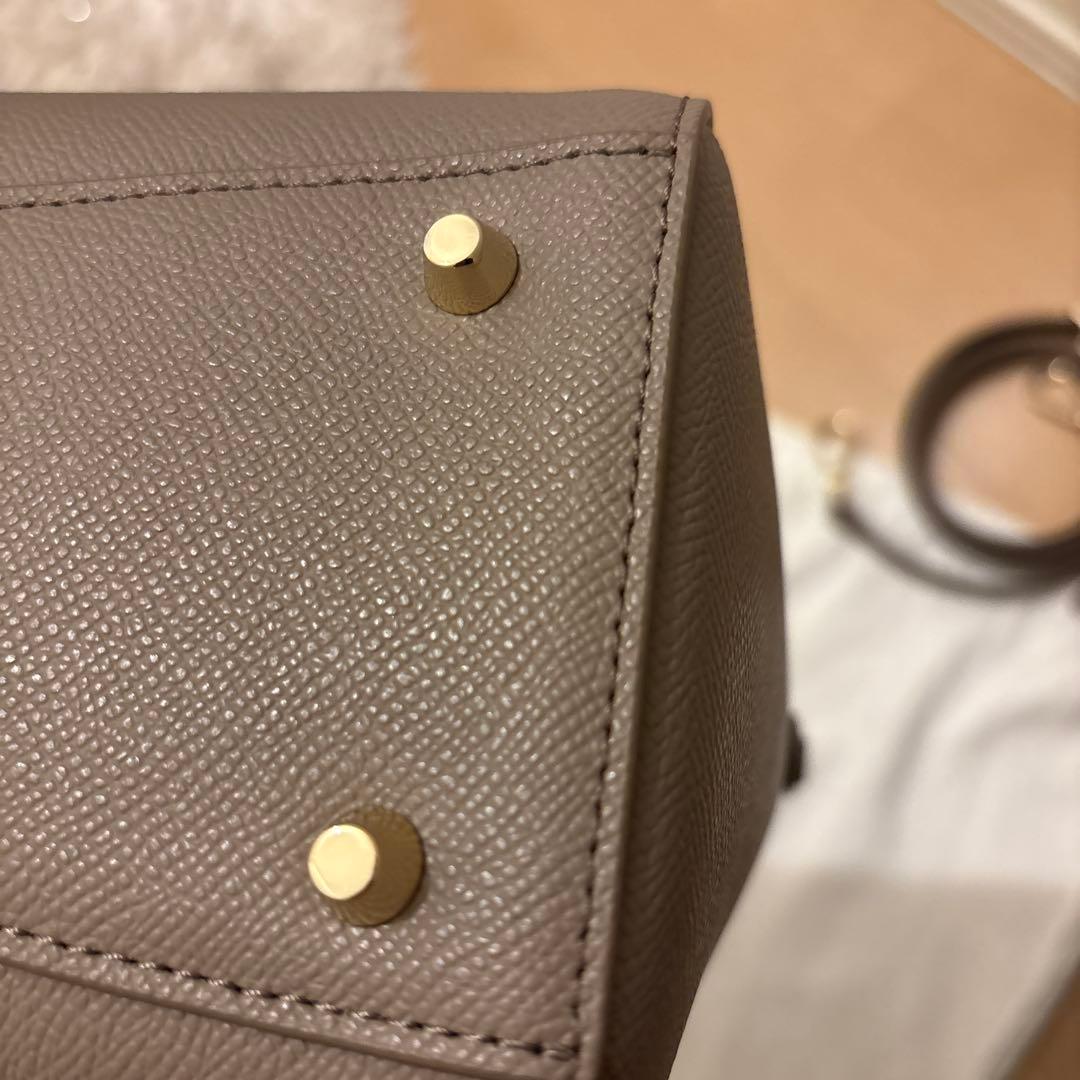 【新品未使用】FURLA 2WAY ショルダーバッグ　革 グレー