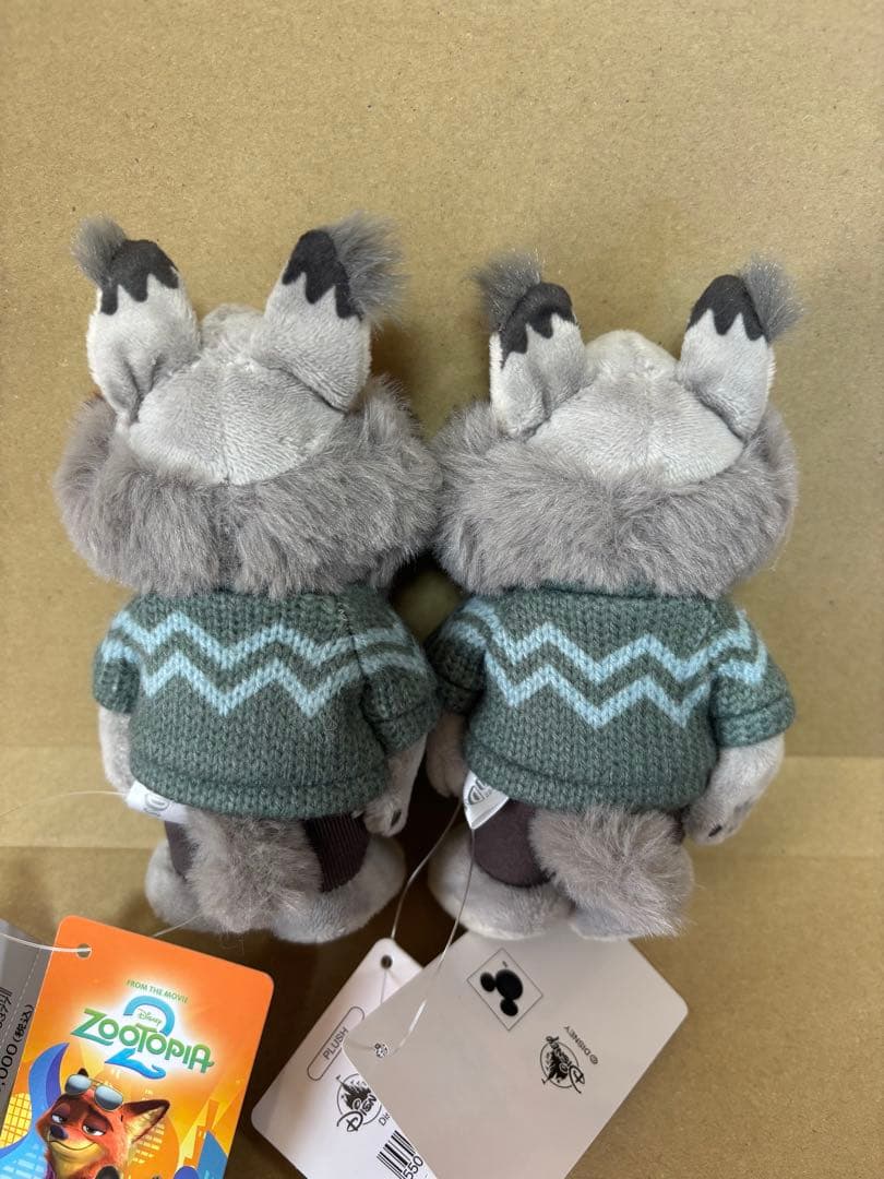 2つセット❗️パウバート ぬいぐるみ Disney stanDs ズートピア2
