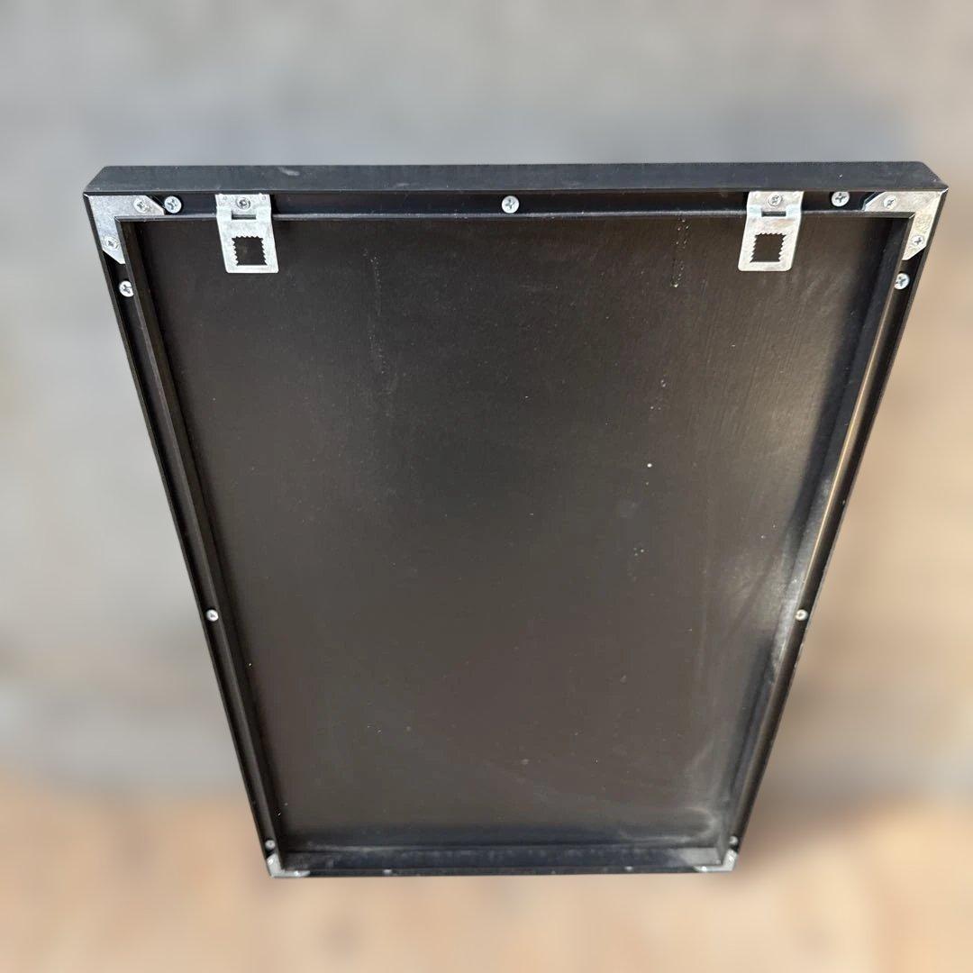 青と金の抽象画 アクリル・ガッシュ3枚セット