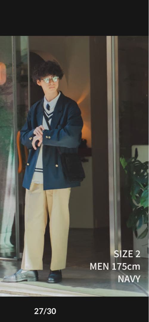 ジャケット・アウター UNFOLK 22 4B relax double blazer