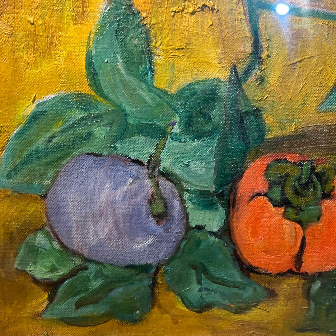 三雲祥之助　果物の静物 油彩画 約40cm x 30cm