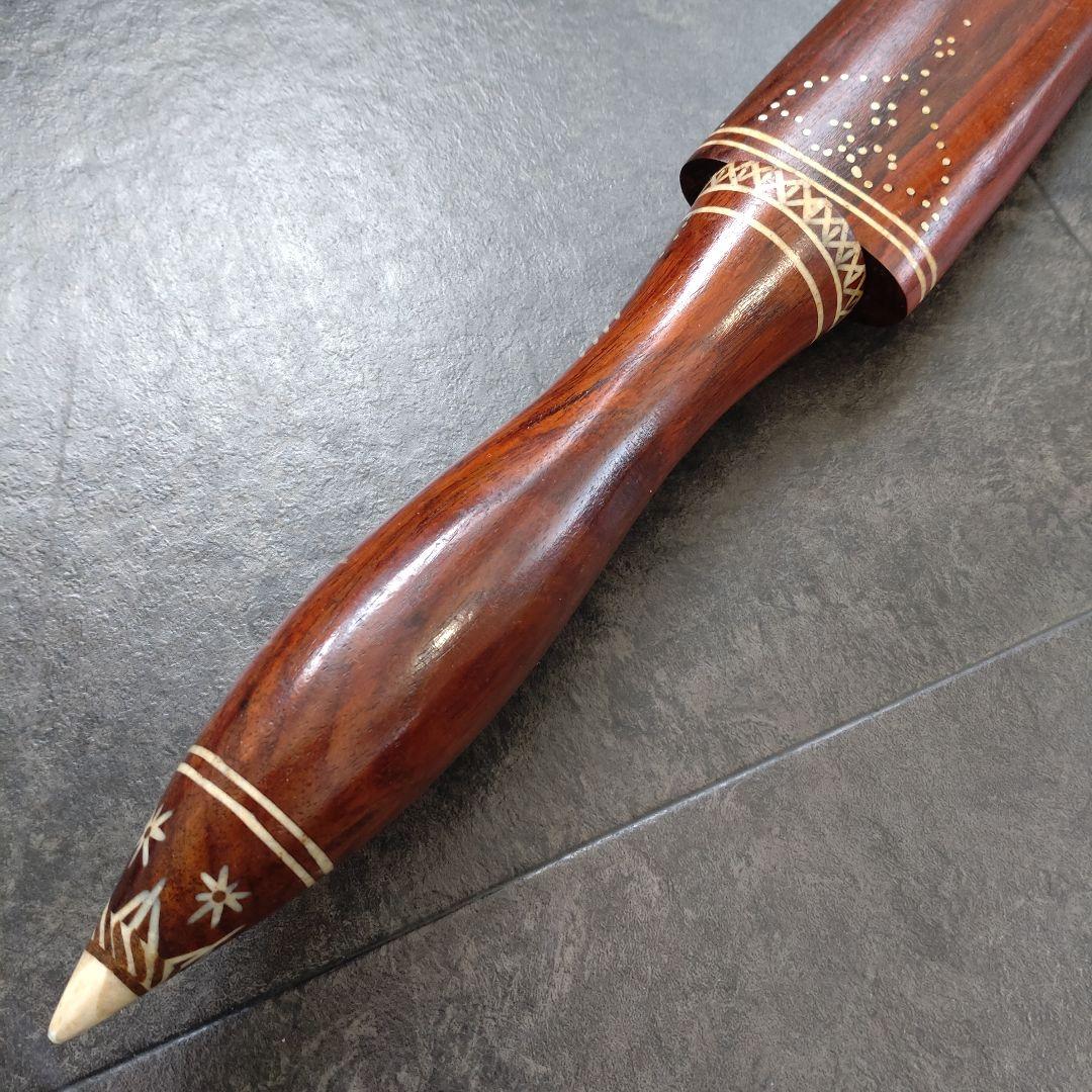 【希少 カンボジア ナイフ】大サイズ 木製 戦闘具 オブジェ 木彫 工芸品