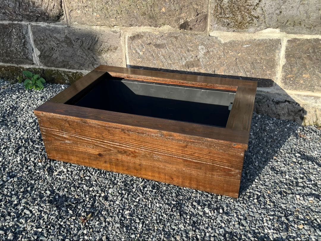 【新品】60Lトロ舟と木枠のセット　めだか飼育ケース　ビオトープ