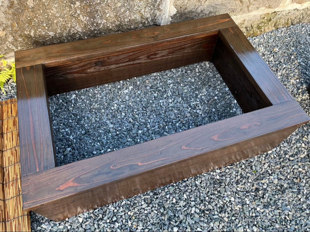 【新品】60Lトロ舟と木枠のセット　めだか飼育ケース　ビオトープ