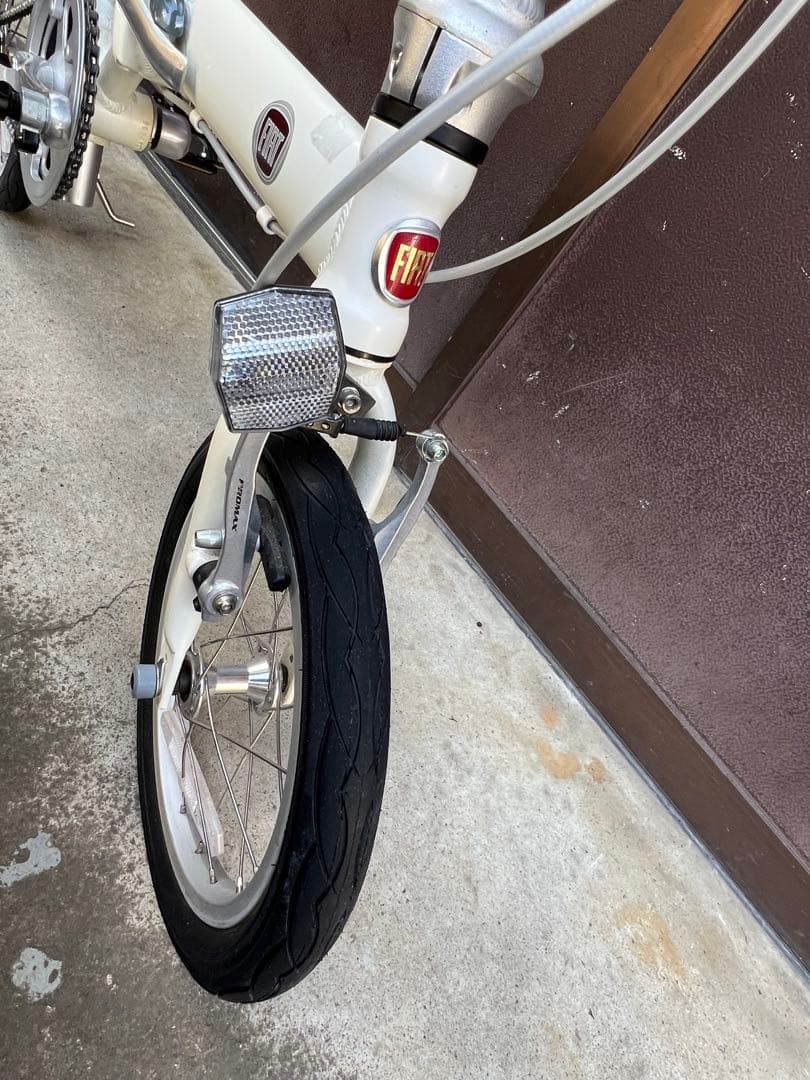 FIAT ホワイト 折りたたみ自転車