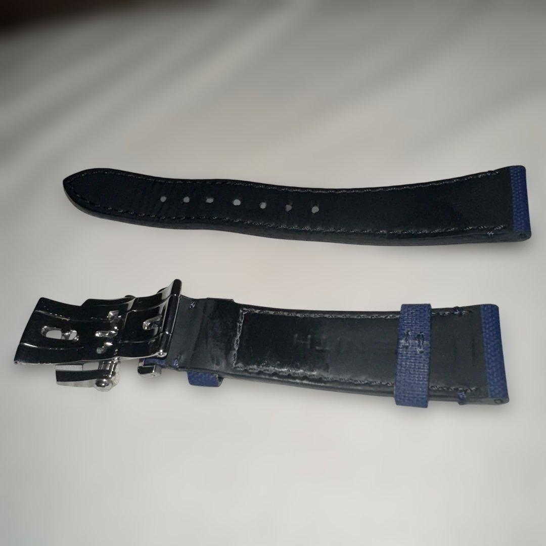 ゼニス　ファブリックストラップ　Dバックル　ネイビー