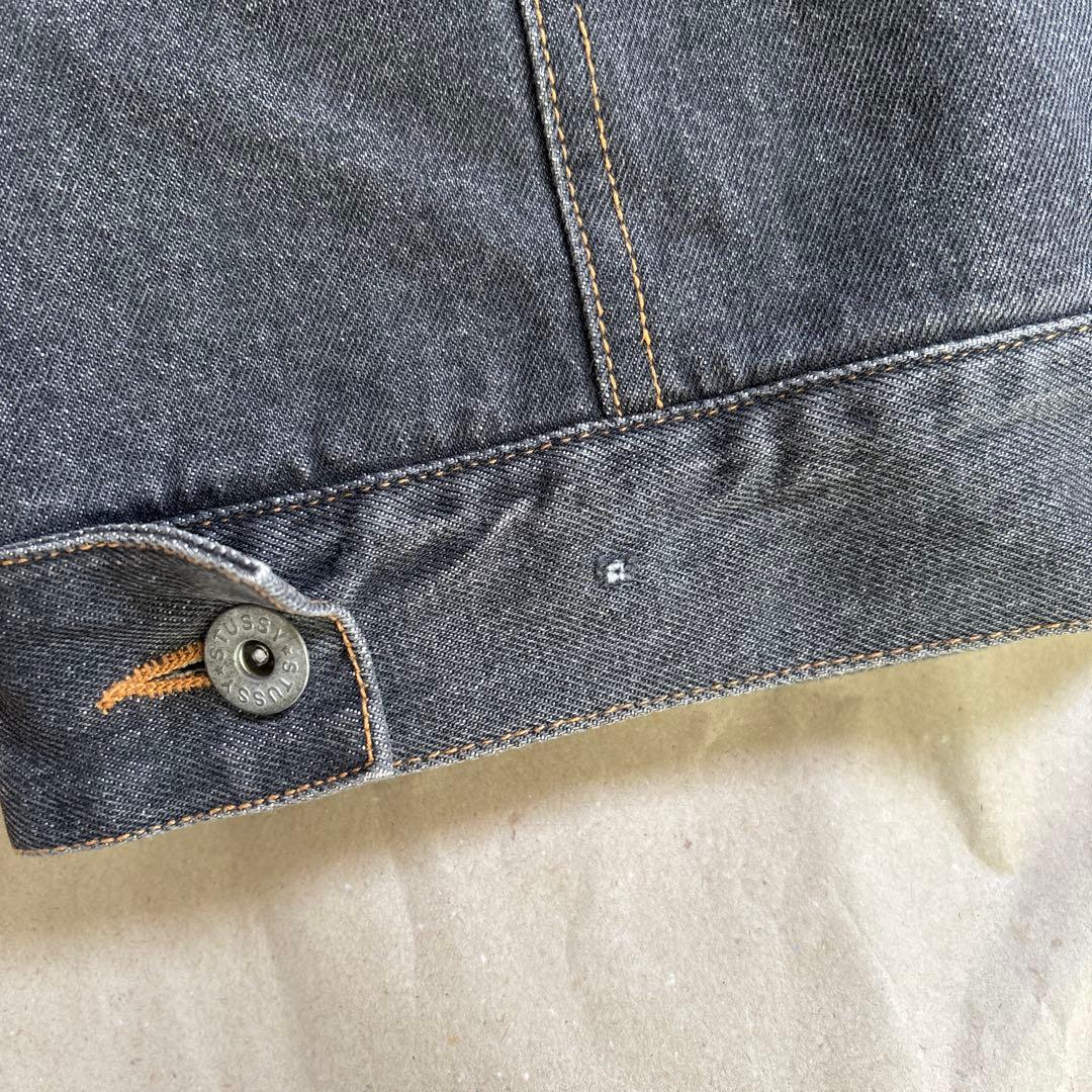 STUSSY デニムレザージャケット　old stussy