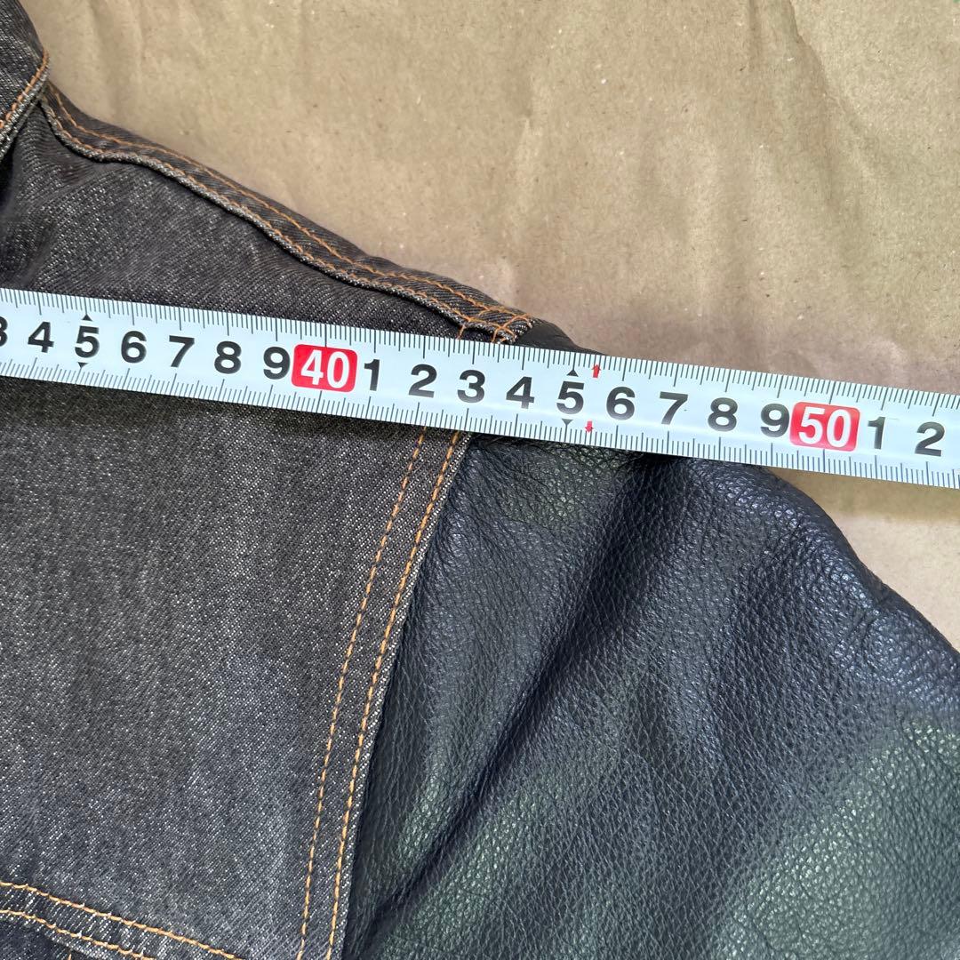 STUSSY デニムレザージャケット　old stussy