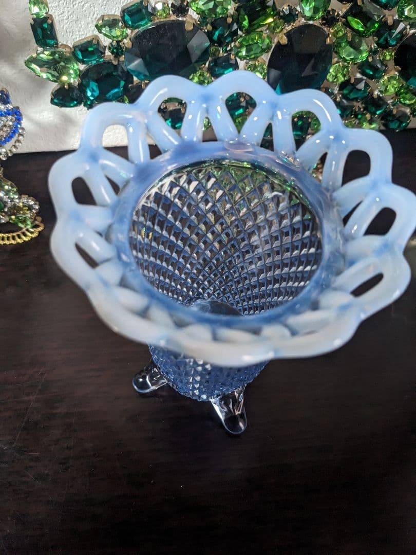 インペリアルグラス　ブルーオパルセント　ダイヤモンドレースベース　お値下げ中