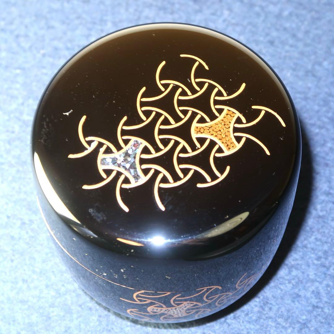 【茶道具】坂本憲一作　駒つなぎ大棗