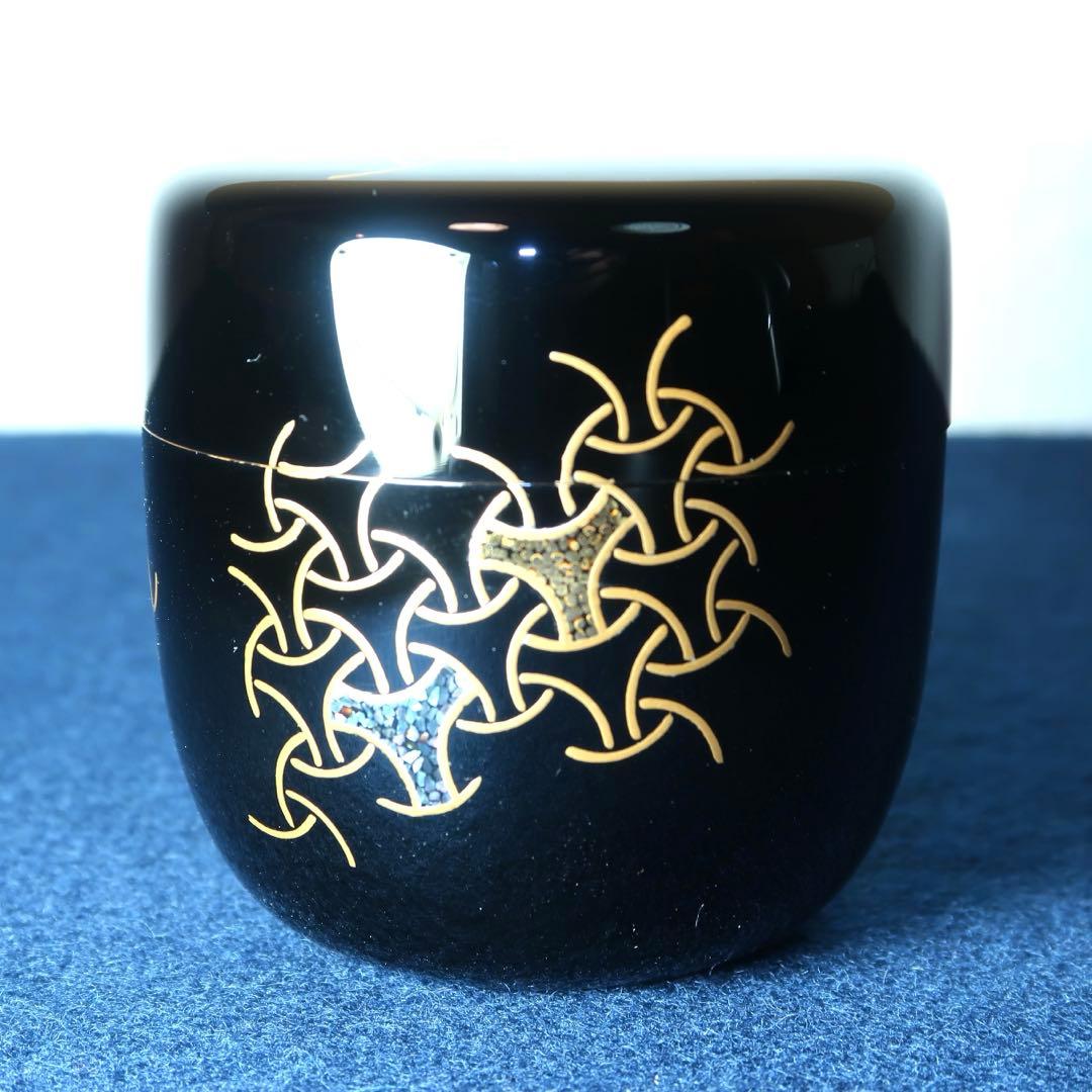 【茶道具】坂本憲一作　駒つなぎ大棗