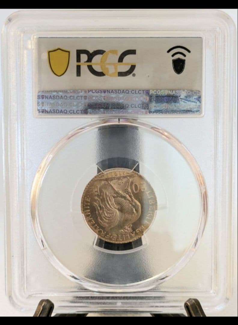 1911年 フランス 20フラン 金貨 PCGS MS66+