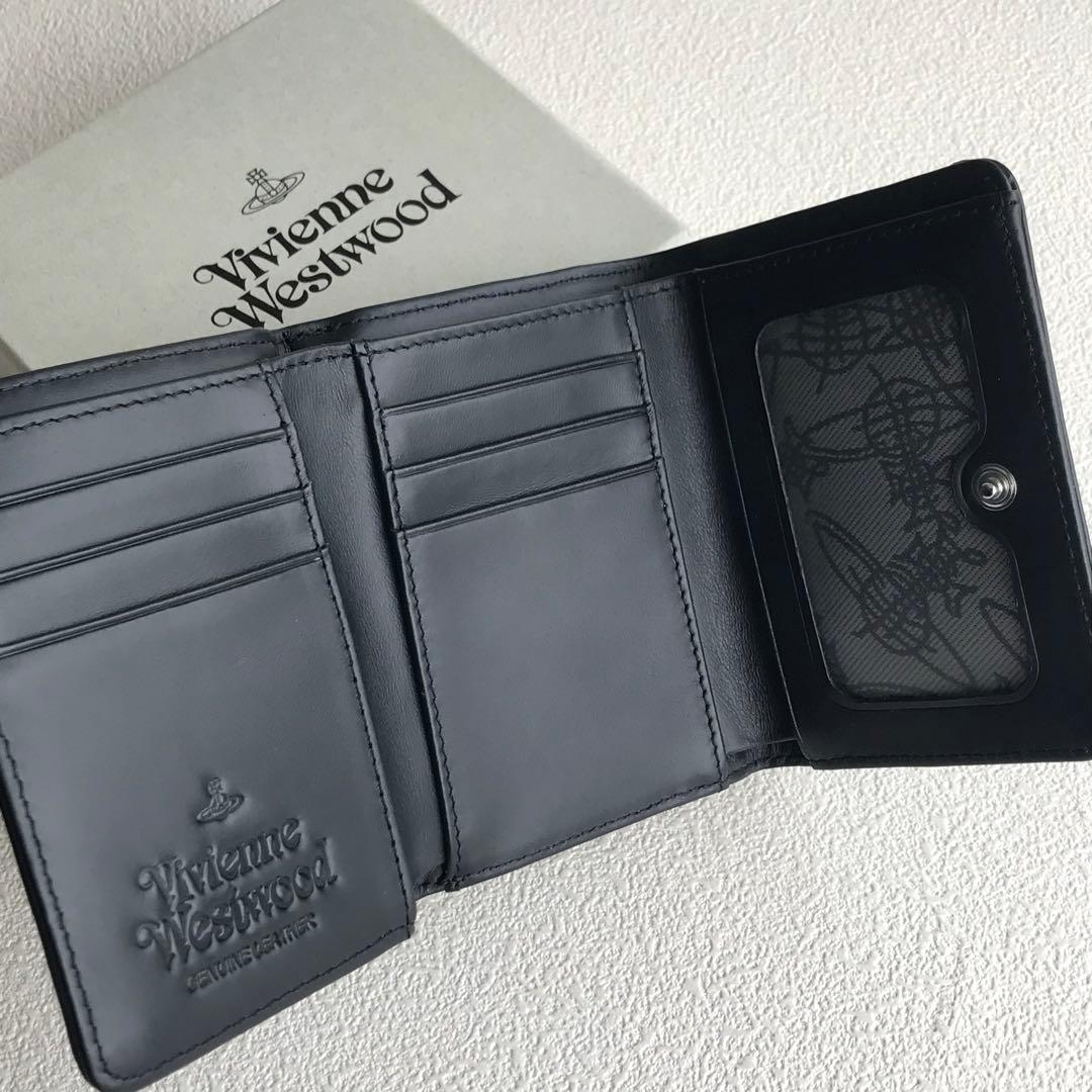 Vivienne Westwood がま口三つ折り財布 黒