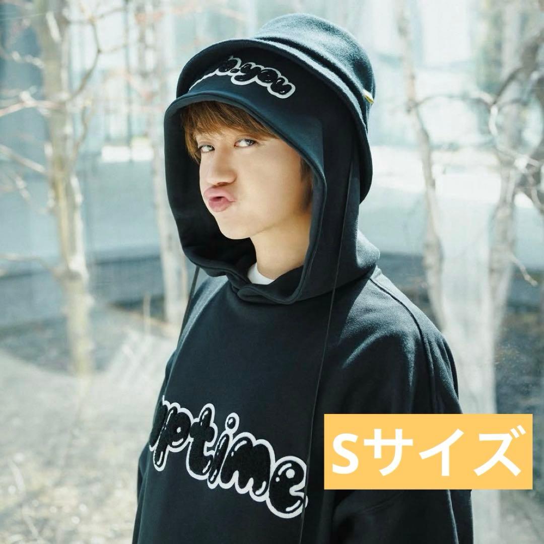 Nissy naptime ワッペンPARKA-BLACK ワッペンパーカー