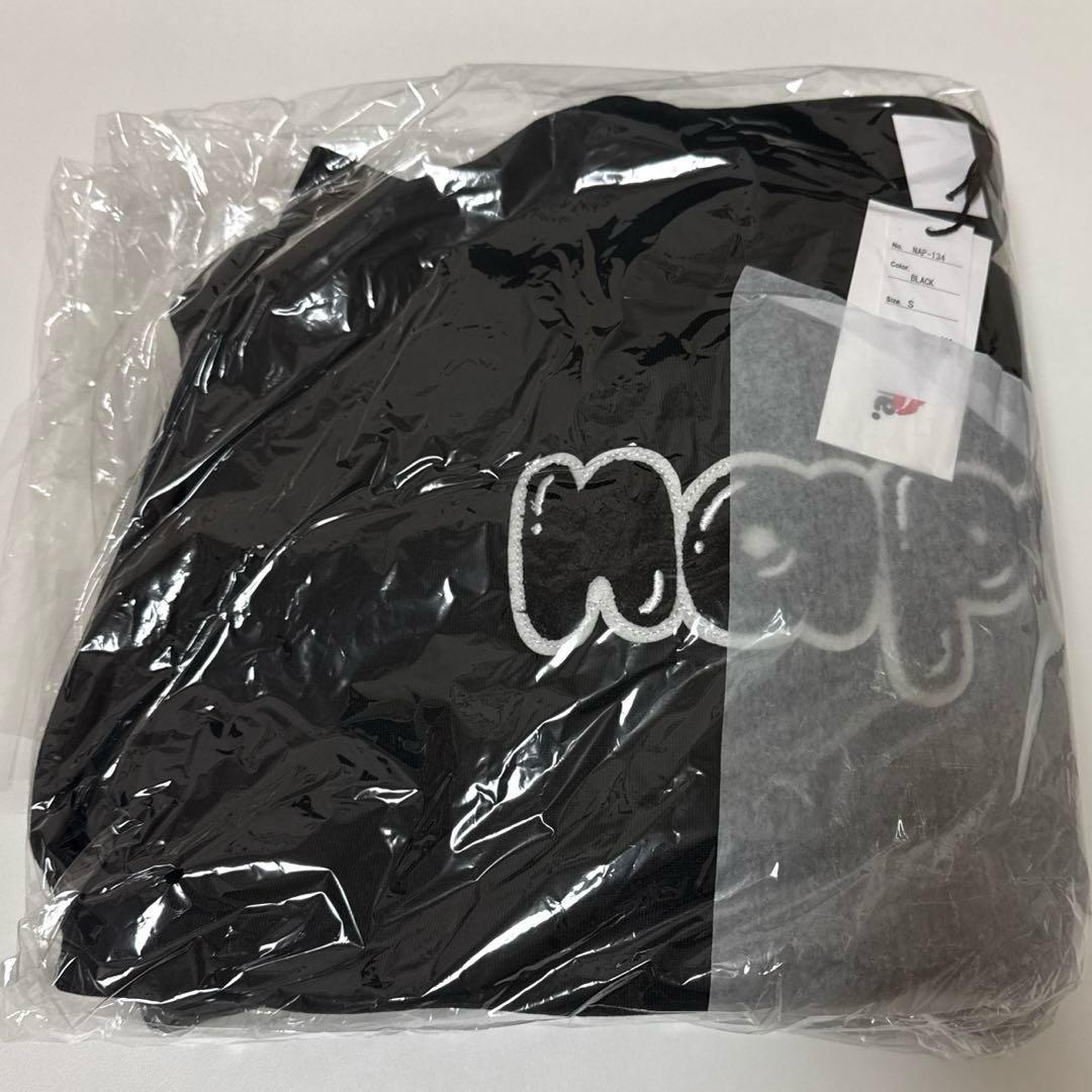 Nissy naptime ワッペンPARKA-BLACK ワッペンパーカー